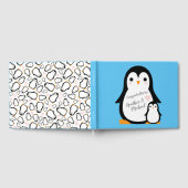 Pinguin Theme Baby Dusche Niedlich Gästebuch (Voll)