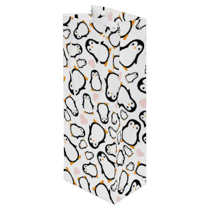 Pinguin Theme Baby Dusche Niedlich Geschenktüte Für Weinflaschen