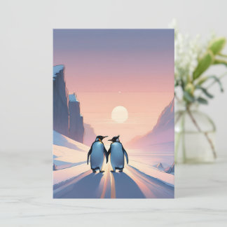 Pinguin Themed Einladung