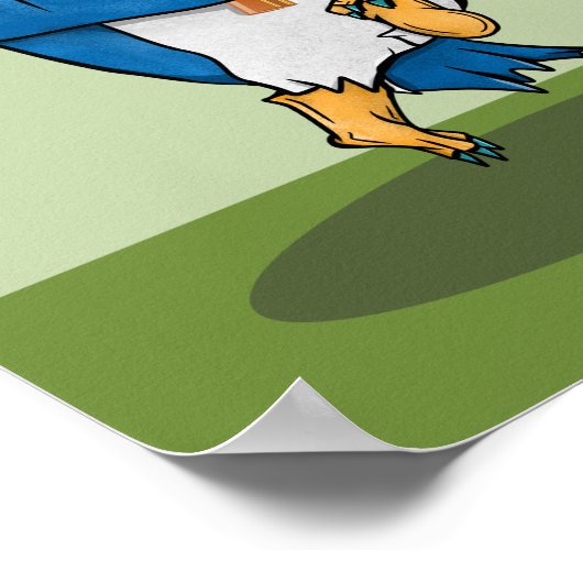 Pinguin Tischtennis Poster (Ecke)