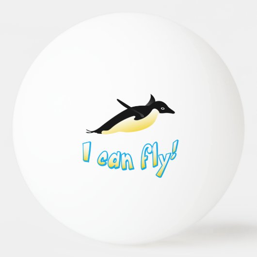 Pinguin Tischtennisball (Vorderseite)