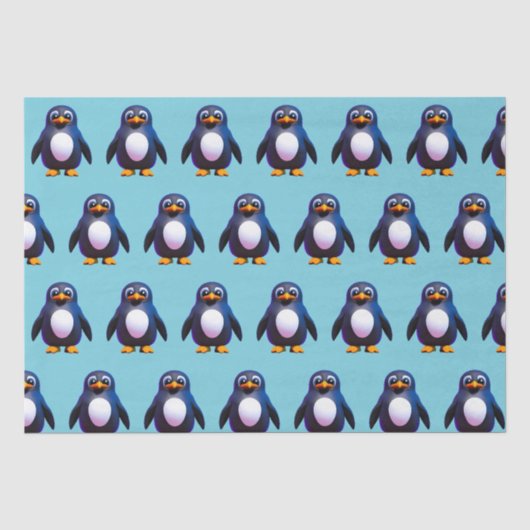 Pinguin-Tissue-Papier Seidenpapier (Vorderseite)
