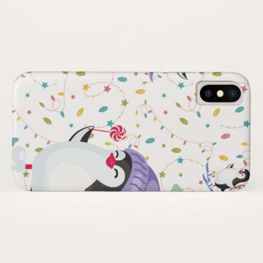 Pinguin-Torte Case-Mate iPhone Hülle (Rückseite (Horizontal))