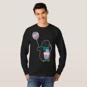 Pinguin Transgender Trans Pride Stuff Flag Transmi T-Shirt (Vorne ganz)