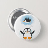 Pinguin-Träume Button (Vorne & Hinten)