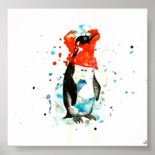 Pinguin-Träume Poster