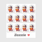 Pinguin Traveler 12 Aufkleberblatt Aufkleber (Blatt)