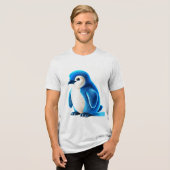 Pinguin Tri-Blend Shirt (Vorderseite voll)