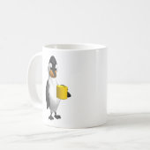 Pinguin trinkt Kaffee Kaffeetasse (Vorderseite Links)