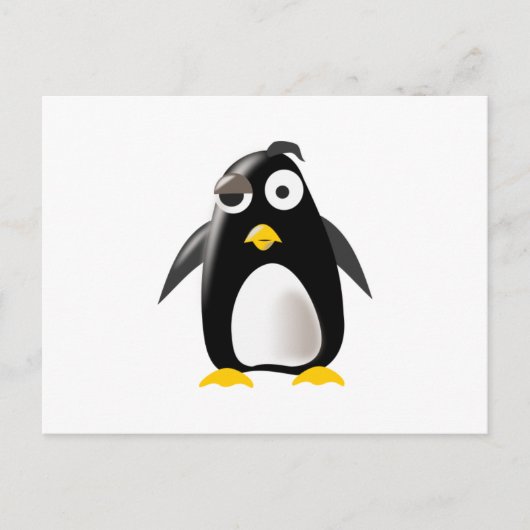 Pinguin-Tux-Linux-Bild Postkarte (Vorderseite)