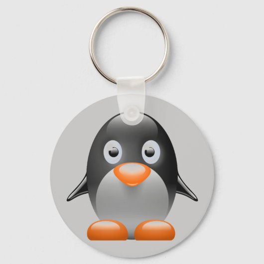Pinguin-Tux-Linux-Bild Schlüsselanhänger (Vorderseite)