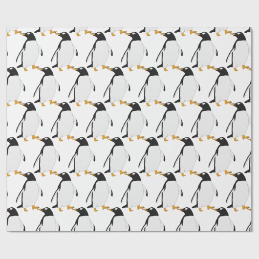 Pinguin-Umhüllungspapier Geschenkpapier (Flach)