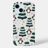 Pinguin und Christmas Tree iPhone / iPad Gehäuse Case-Mate iPhone Hülle (Rückseite)