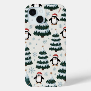 Pinguin und Christmas Tree iPhone / iPad Gehäuse Case-Mate iPhone Hülle