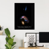 Pinguin und Ei - interagierendes Galaxy Duo, Arp 1 Poster (Heimbüro)