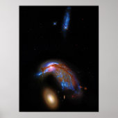 Pinguin und Ei - interagierendes Galaxy Duo, Arp 1 Poster (Vorne)