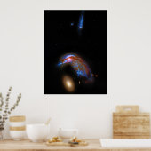 Pinguin und Ei - interagierendes Galaxy Duo, Arp 1 Poster (Küche)