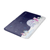 Pinguin-und Eisbär-Bad-Matte Badematte (Schrägansicht)