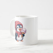 Pinguin und Eiscreme Kaffeetasse (Vorderseite Links)