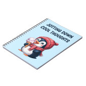 Pinguin und Eiscreme Notizblock (Linke Seite)