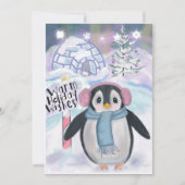 Pinguin und Iglu Northern Lights Scene (Vorderseite)