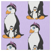 Pinguin und Küken Stoff (Nahaufnahme)