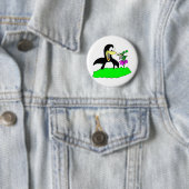 Pinguin und Leprechaun Button (Beispiel)