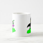 Pinguin und Leprechaun Kaffeetasse (Mittel)