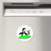 Pinguin und Leprechaun Magnet (In Situ (Geschirrspüler))