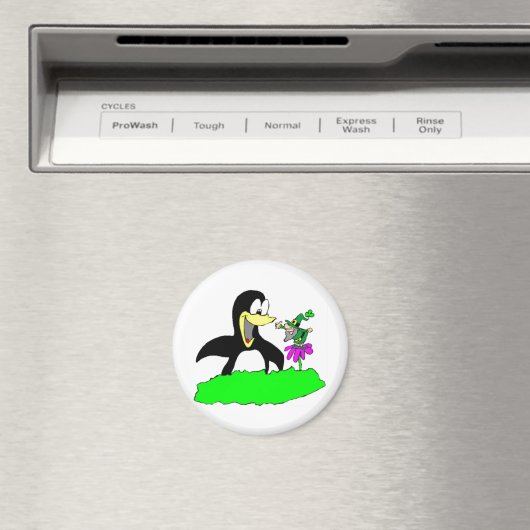 Pinguin und Leprechaun Magnet (In Situ (Geschirrspüler))