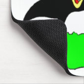 Pinguin und Leprechaun Mousepad (Ecke)