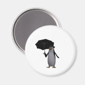 Pinguin und Regenschirm Magnet (Vorderseite/Rückseite)