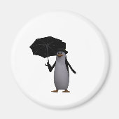 Pinguin und Regenschirm Magnet (Vorne)