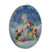 Pinguin und Reindeer Dartscheibe (Vorderseite Links)
