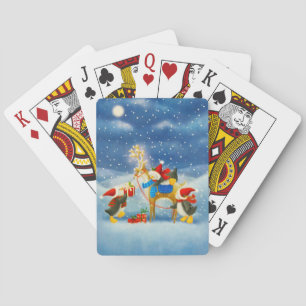 Pinguin und Rentier Spielkarten