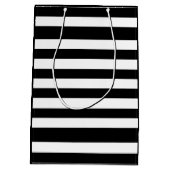 Pinguin und Streifen Mittlere Geschenktüte (Rückseite)