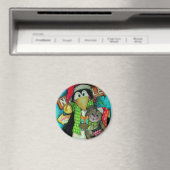Pinguin und Teddy Pal - Urlaub Spaß Magnet (In Situ (Geschirrspüler))