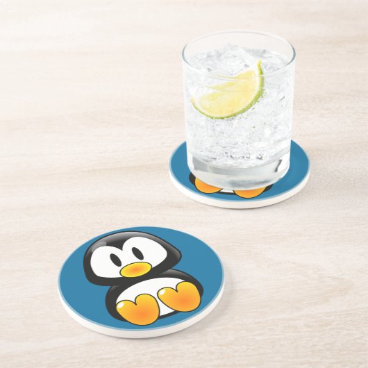 Pinguin-Untersetzer Getränkeuntersetzer (Seite)