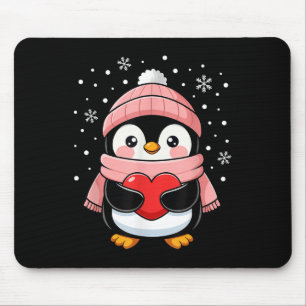 Pinguin Valentinstag Red Heart Winter Toddler Gi Mousepad