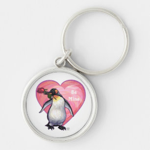 Pinguin Valentinstag Schlüsselanhänger