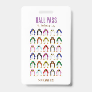 Pinguin Varieté Hall Pass Abzeichen Ausweis