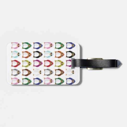 Pinguin Variety Gepäckanhänger (Rückseite horizontal)