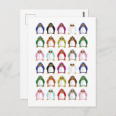 Pinguin Variety Postkarte (Vorne/Hinten)