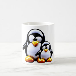 Pinguin Vater und Sohn Kaffeetasse