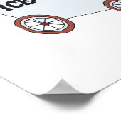 Pinguin verkauft Eis Poster (Ecke)