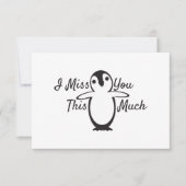 Pinguin vermisst dich so viel (Vorderseite)
