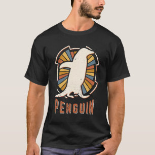 Pinguin Vintage Retro-Liebe T-Shirt
