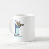 Pinguin-Violinist Kaffeetasse (Vorderseite Links)