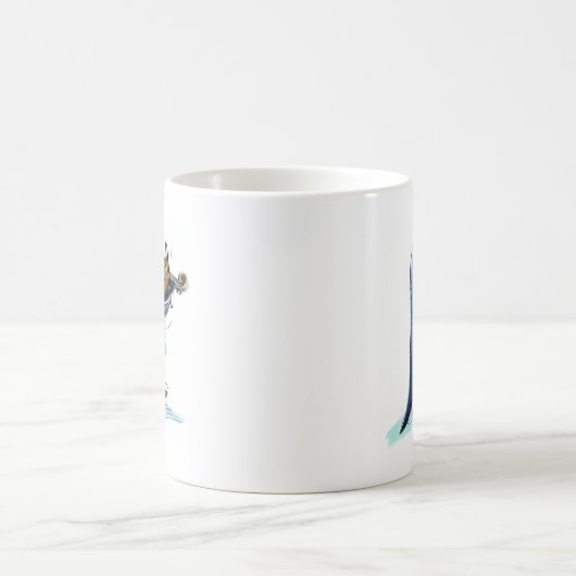 Pinguin-Violinist Kaffeetasse (Mittel)