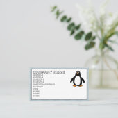Pinguin-Visitenkarten Visitenkarte (Stehend Vorderseite)